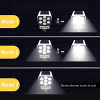 projecteur solaire ultra-lumineux  77 LED