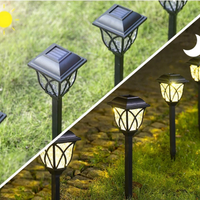 Borne solaire de jardin pack de 2