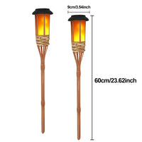 Torches solaire en bambou