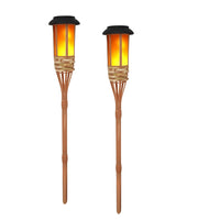 Torches solaire en bambou