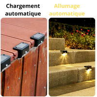 lampes solaires de terrasse et escaliers ( 4 PCS )