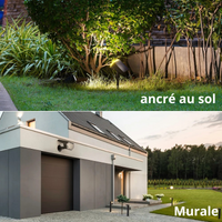 Projecteur solaire de jardin