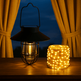 Lanterne solaire vintage effet tungstène – À suspendre ou planter, lumière chaude – Pour jardin et terrasse | Nocta Solis™ - NoctaSolis