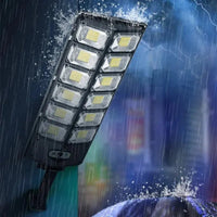 projecteur solaire de rue puissant 504 LEDs - NoctaSolis