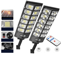 projecteur solaire de rue puissant 504 LEDs - NoctaSolis