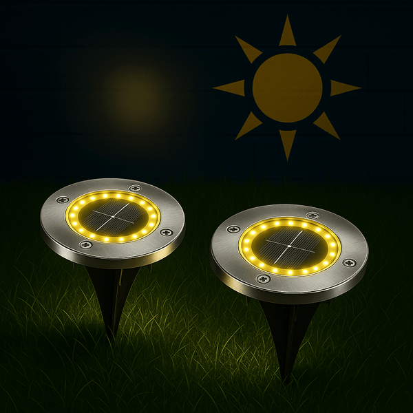 Spot Solaire LED Nocta Solis™ Encastrables – Éclairage Puissant pour Allées & Jardins, Étanches Sans Câblage - NoctaSolis